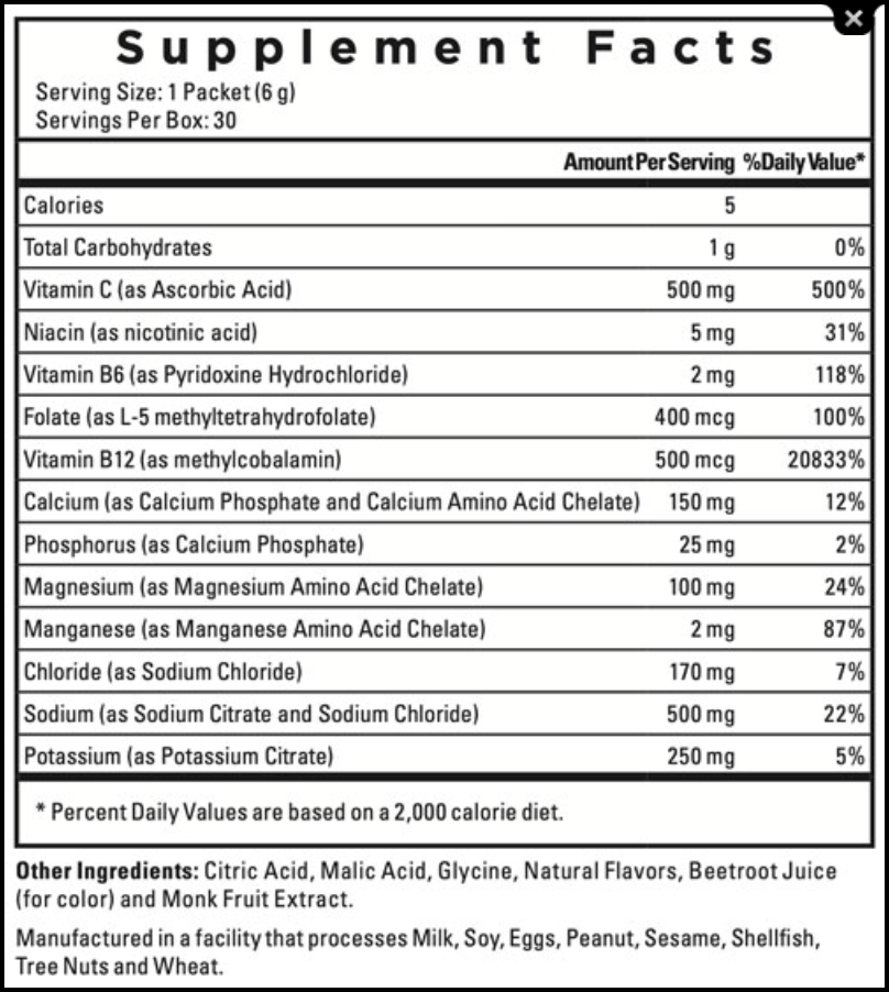 ElectroHydrate Drink Mix