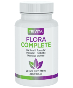 Flora Complete containing a probiotic gut health formula
