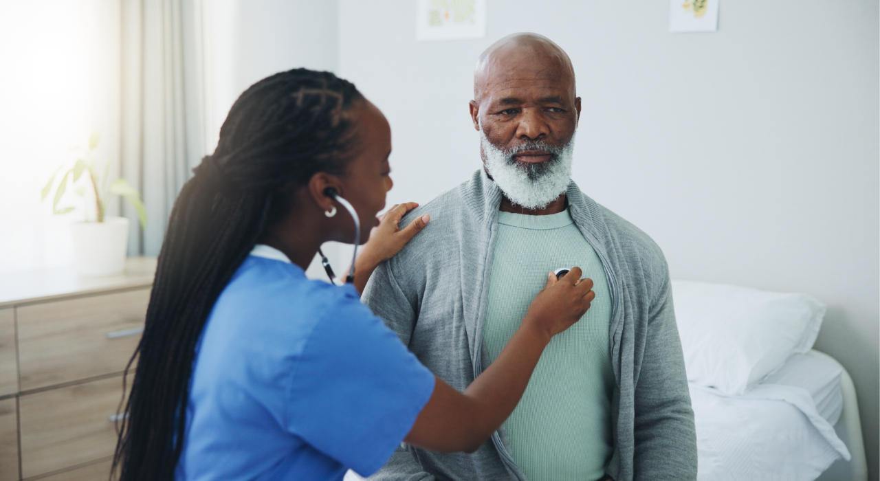hearth conscious man getting heart checked